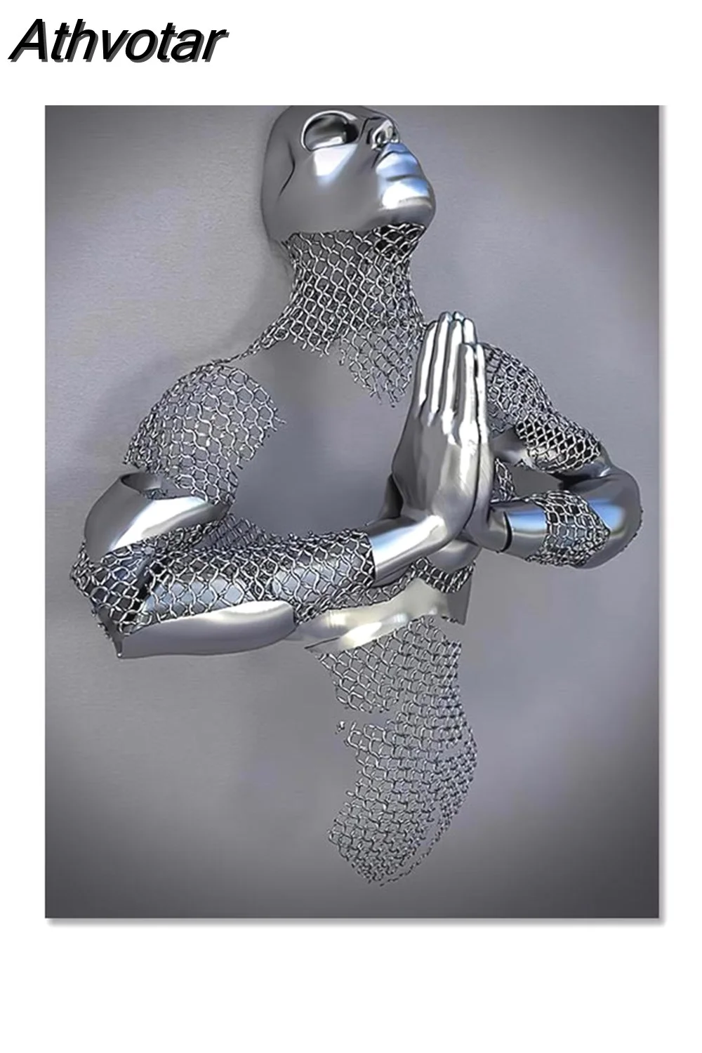 Athvotar Figure Statue Canvas Painting Romantic Abstract Posters Prints Wall Art Pictures Modern Living Room Decorations for Home