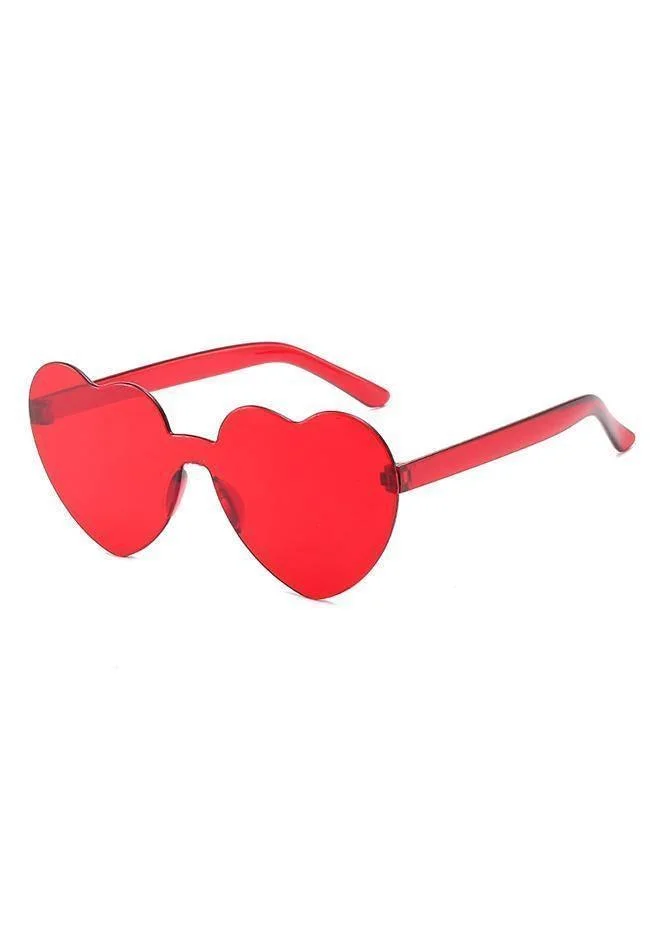 Brownm Heart Frame Sunglasses