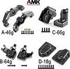 AMK UTB18 Brass Counter Weight Axle Housing Black Coating for Axial RC Crawler 1/18 UTB18 Capra Unlimited Trail Buggy RTR Upgrade Part (E - 5 in 1)
