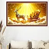 Luxury AB Velvet Diamond Painting Kit - Christmas Reindeer