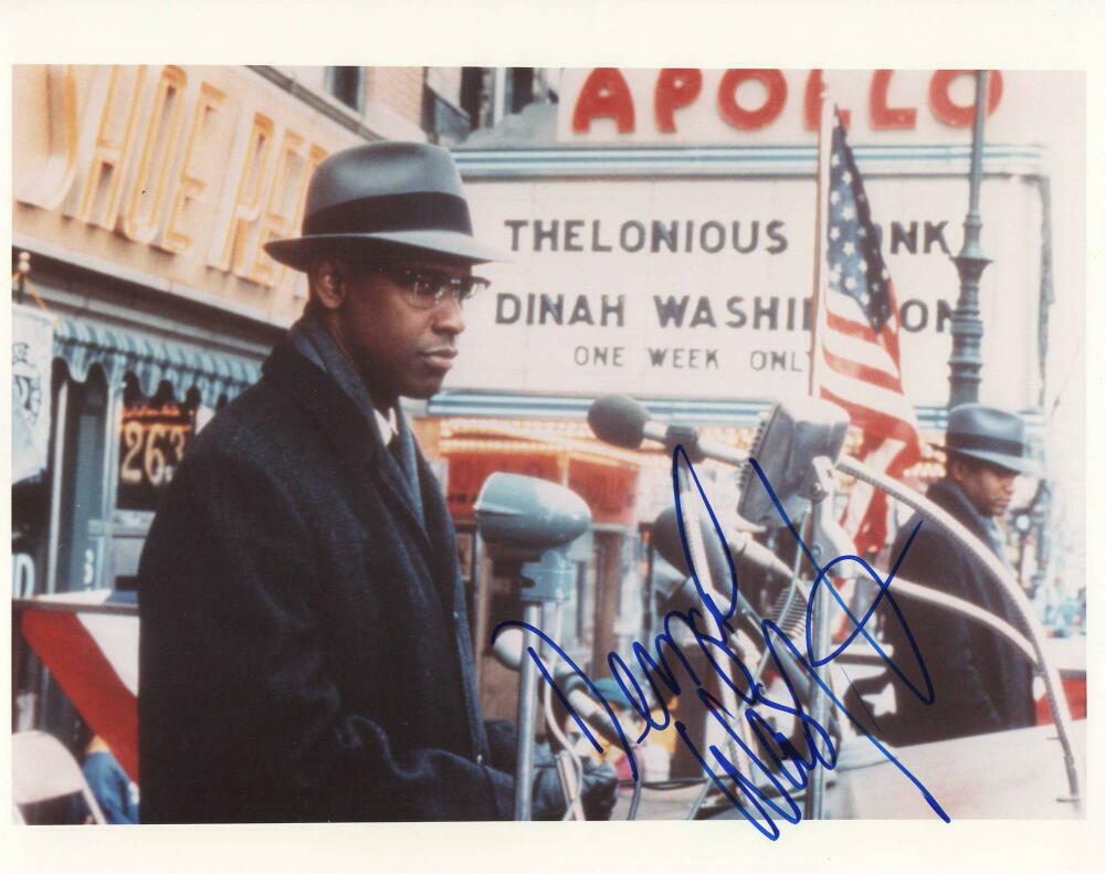 DENZEL WASHINGTON SIGNED AUTOGRAPH 8X10 Photo Poster painting - VERY RARE FULL SIGNATURE W/ JSA