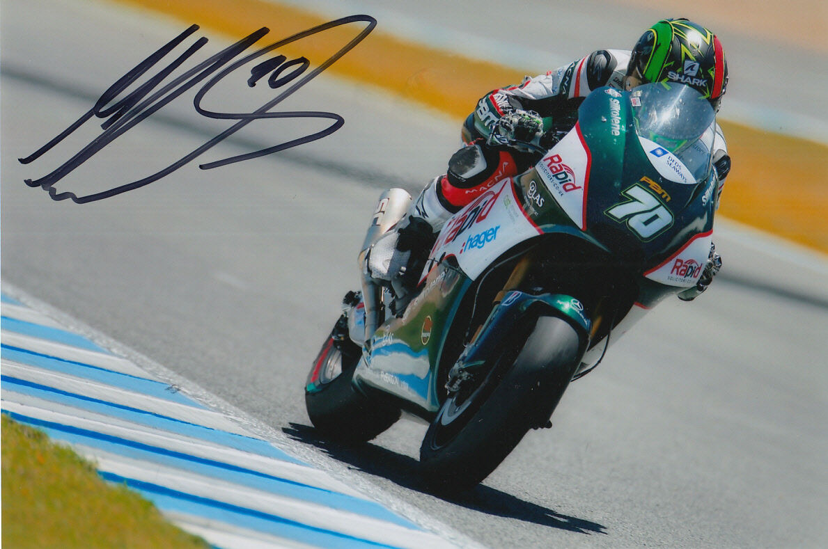 MICHAEL LAVERTY HAND SIGNED PBM ART MOTOGP 6X4 Photo Poster painting 1.