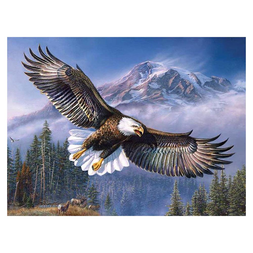 

40*30CM - Flying Eagle - Round Drill Diamond Painting, 501 Original