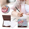 Wooden DIY Cute Old Lady Diamond Painting Kit Note Box with 160 Papers Gifts