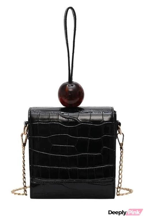 Ball Chain Alligator Handbag