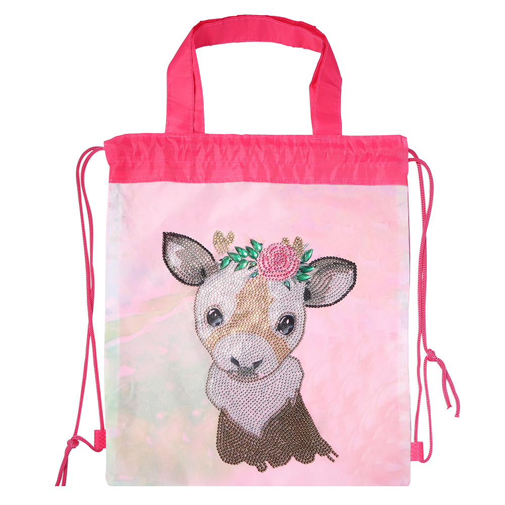 

Cow - 5D DIY Craft Drawstring Backpack Bag, 501 Original