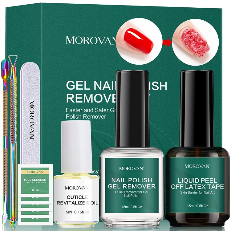 Morovan Gel Nail Polish Remover kit BS18