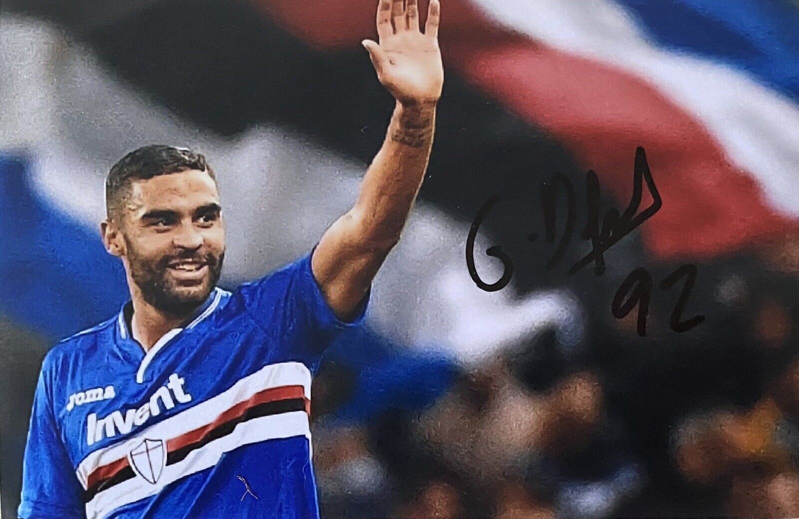 Gregoire Defrel Hand Signed Sampdoria 6X4 Photo Poster painting