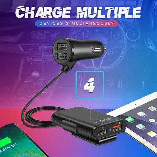 🎁Early Christmas Sale-30% OFF🎀Four Ports Car Fast Charger
