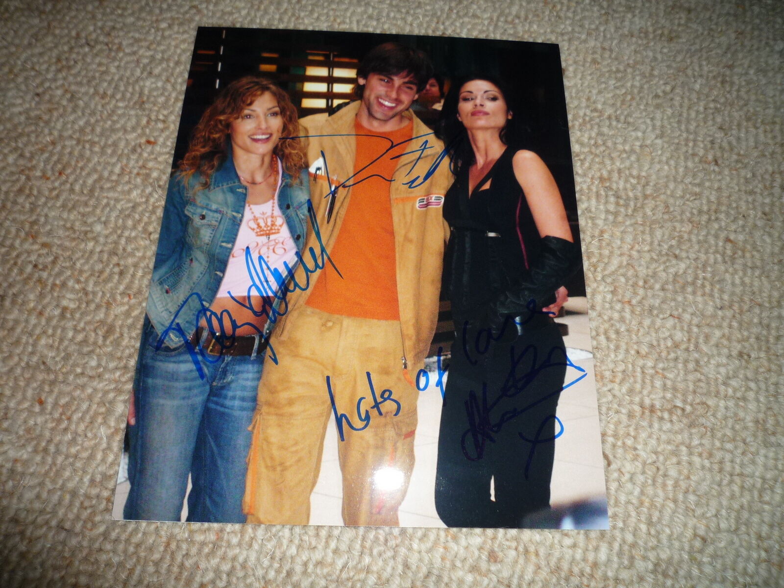 DREW FULLER , ALISON KING & T. WENZEL signed autograph In Person 8x10 ARMY WIVES