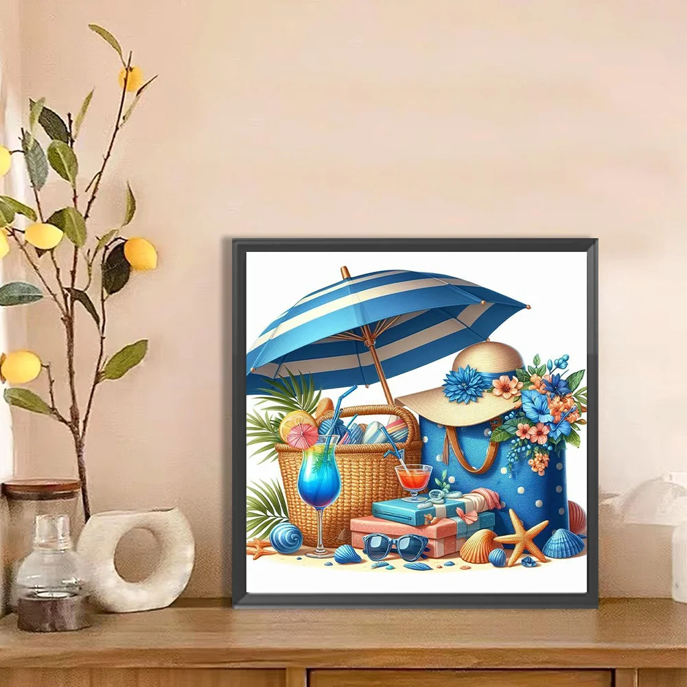 Diamond Painting - Full Round Drill - Beach Bag(Canvas|30*30cm)