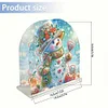 Christmas Acrylic DIY 5D Diamond Art Painting Napkin Holder Set (Snowman)