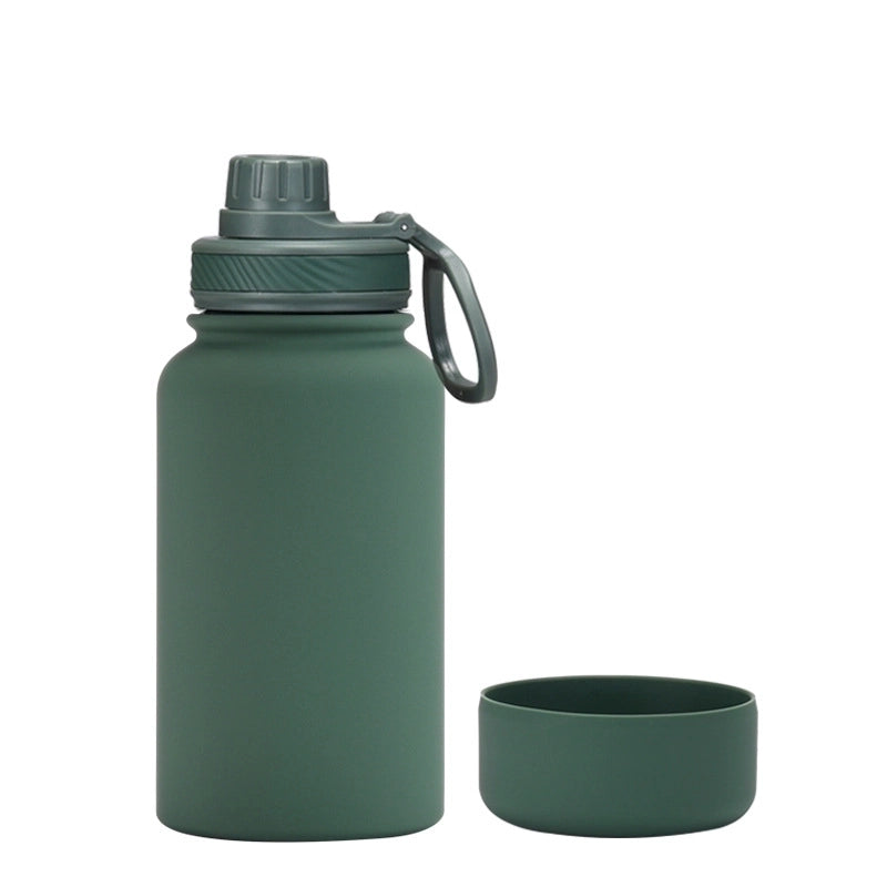Casual Solid Color Stainless Steel Silica Gel Water Bottles 1 Piece