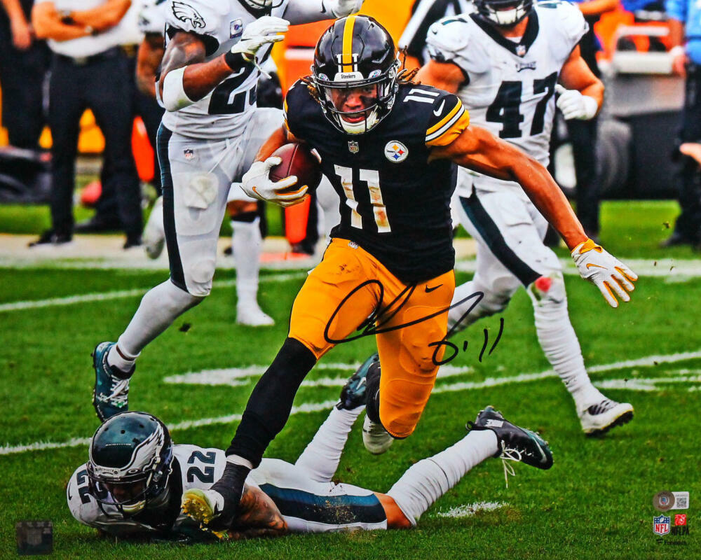 Chase Claypool Autographed Steelers Undefeated 16X20 FP Photo Poster painting- Beckett W *Black