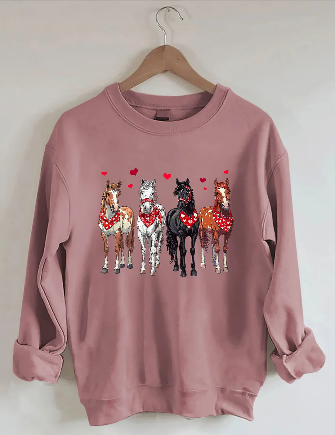 Valentine Horse Sweatshirt