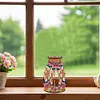 Motif fleur en bois - vase artisanal 5d bricolage