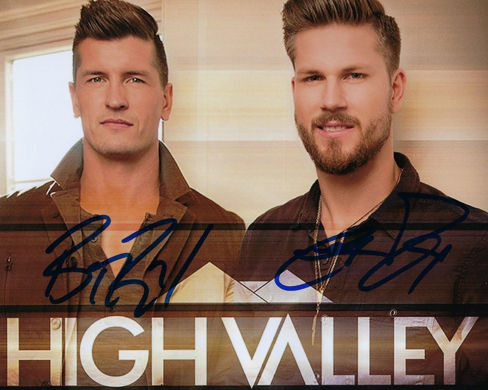 GFA Brad & Curtis Rempel * HIGH VALLEY * Band Signed 8x10 Photo Poster painting H1 COA