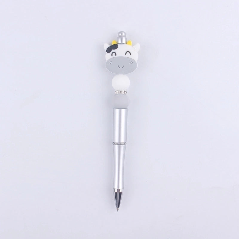 1 Piece Animal Class Learning Daily Plastic Silica Gel Cartoon Style Cute Gel Pen