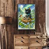 Cat and Bird Full DIY 5D Round Drill Diamond Art Kits Large Size 40*60cm Diamond Dots Paintings Picture Arts Craft Diamond Crystal Rhinestones Painting Kits for Adults/Beginners Gift Idea Home Decor
