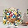 Diamond Painting Acrylic Easter Egg Flower Tabletop Ornaments Decorations for Adult Beginner Home Decor DIY Crafts Gift