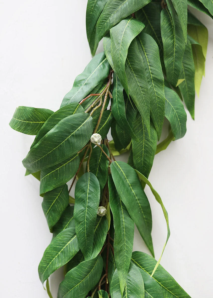 Fake Eucalyptus Leaf Garland - 70.5"