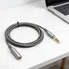 6.35mm Headphone Extension Cable Wear Resist Male To Female TRS Adapter Cord Multi-Purpose Hi-Fi Sound Stereo Extender Cord for IPhone/Headset/Smartphones