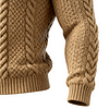 Men's Classic Cable Knit Cardigan Sweate Sweater Lapel In Beige by Inlyline