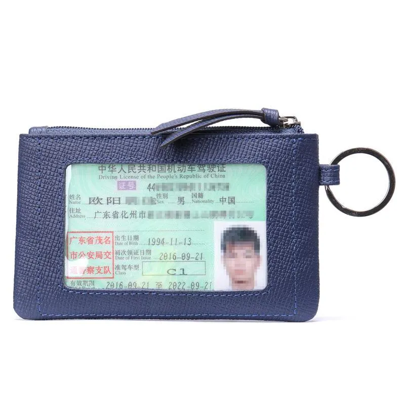 Vintage Leather Wallets Business Clutch Bags Card Holder