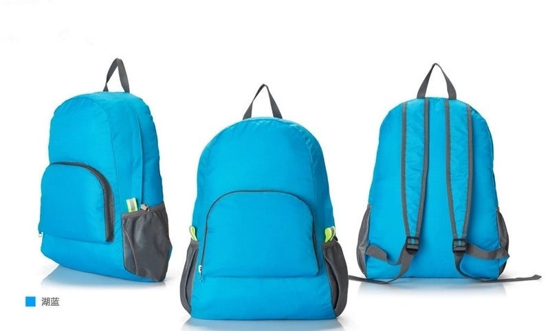 Unisex Basic Solid Color Nylon Waterproof Travel Bags