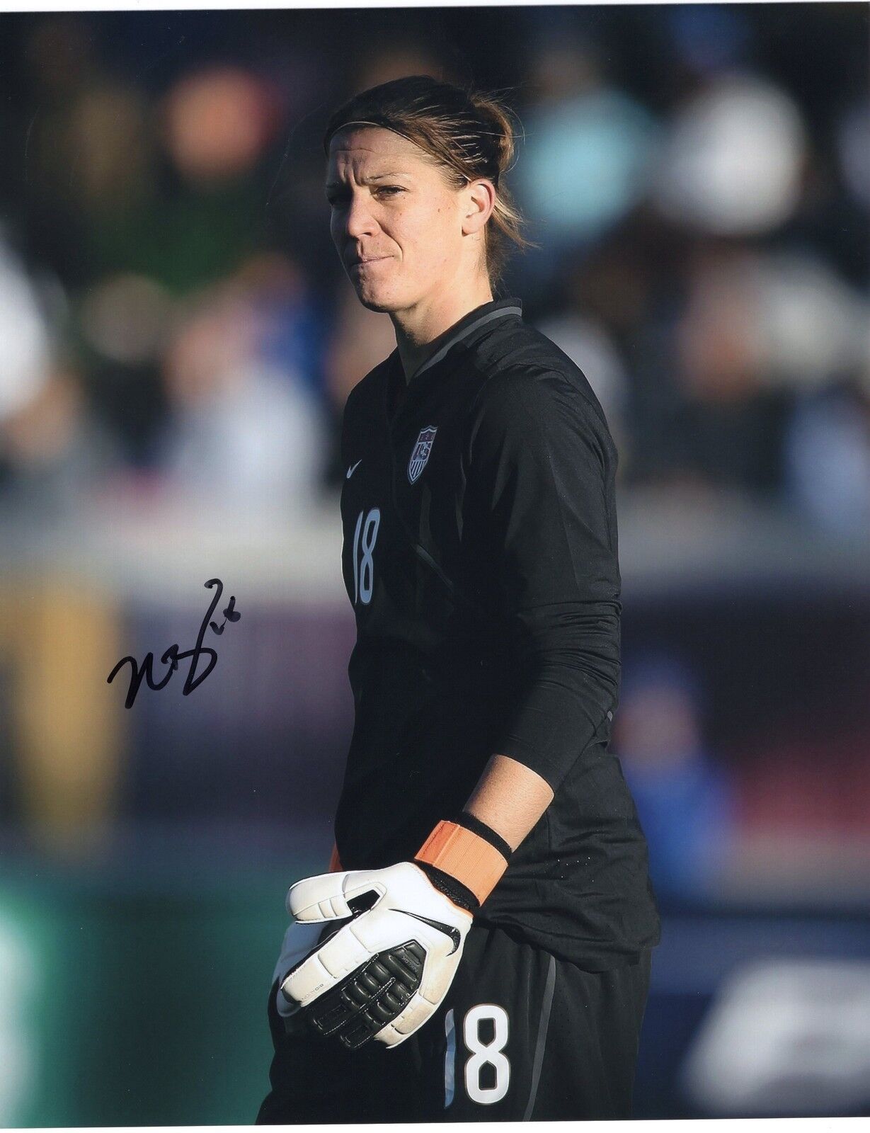 Nicole Barnhart signed 8x10 Photo Poster painting w/COA Sporting Kansas City WMLS Soccer USA