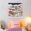 Winter Town-14CT Counted Cross Stitch 40*40cm/15.75*15.75in