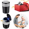 Car Ashtray with Lid Auto Ashtray Double Hole Flip Ashtray for Car Travel Agency