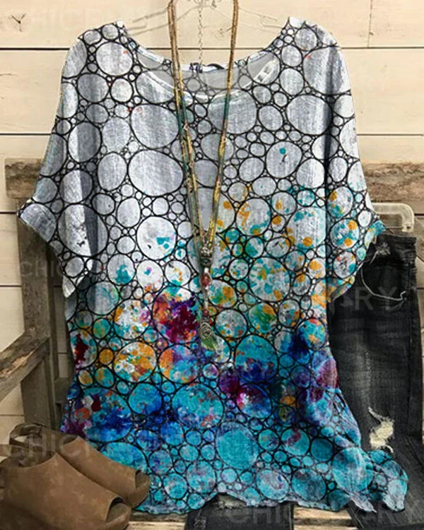 Women's Abstract Pattern Top