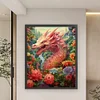 >SALE<Full Embroidery Eco-cotton Thread 11CT Print Flower Dragon Cross Stitch 50x60cm