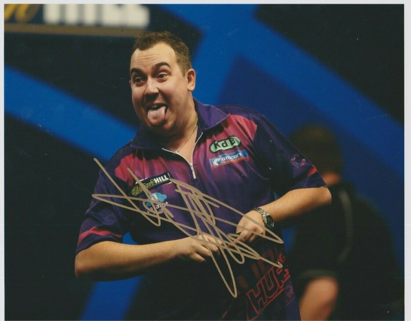 Kim Huybrechts **HAND SIGNED** 8x10 Photo Poster painting ~ Darts ~ AUTOGRAPHED