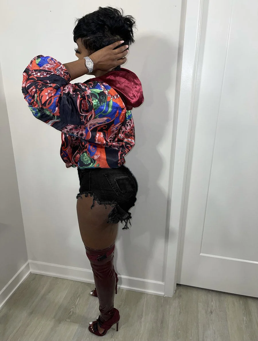 Uveng Street Ripped Stretch Denim Women's Shorts