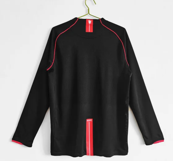 Retro 07/08 Manchester United Away Long Sleeve Football T-Shirt Thai Quality