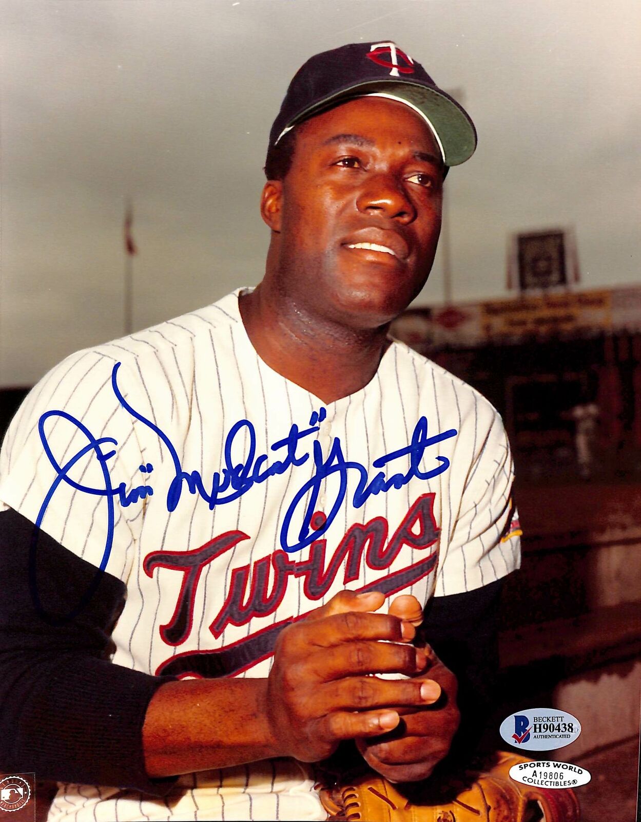 Twins Jim Mudcat Grant Authentic Signed 8x10 Photo Poster painting Autographed BAS