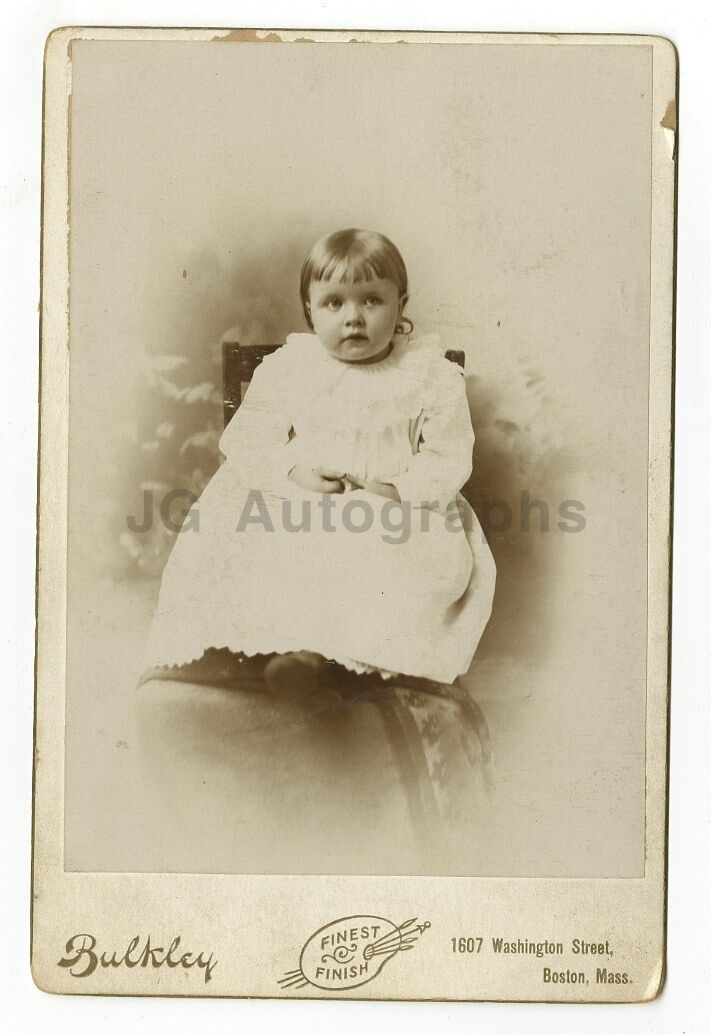 19th Century Children - 1800s Cabinet Card Photo Poster paintinggraph - Bulkley of Boston