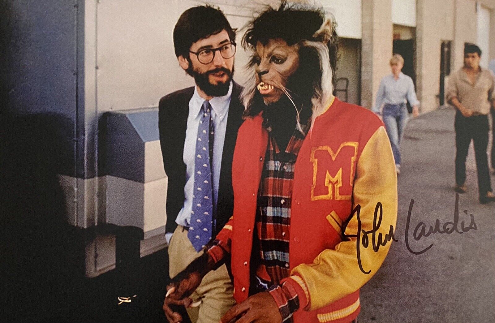 John Landis Genuine Hand Signed Thriller 12x8 Photo Poster painting - Michael Jackson - 2