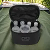 10Pcs/Set BBQ Seasoning Bottle Set with Storage Bag for Outdoor Camping Picnic