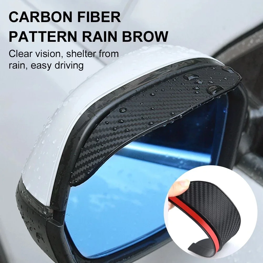 2pcs Car Rear View Mirror Rain Eyebrow Visor🔥48% OFF🔥