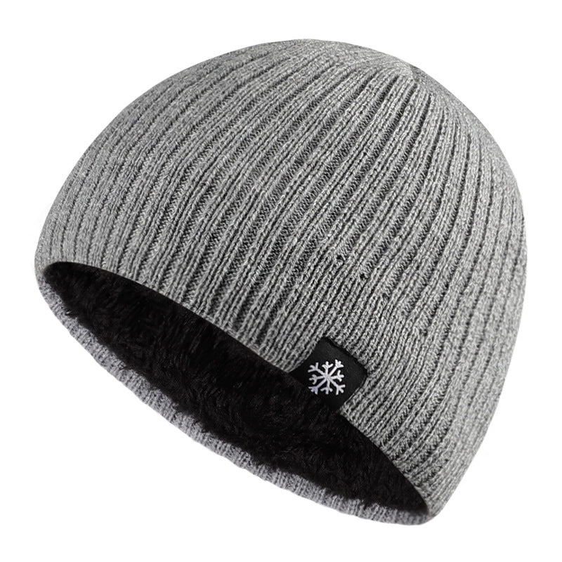 Unisex Basic Solid Color Eaveless Wool Cap