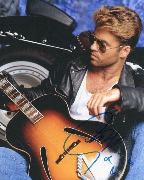 REPRINT - GEORGE MICHAEL Wham Signed 8 x 10 Glossy Photo Poster painting Poster RP Man Cave