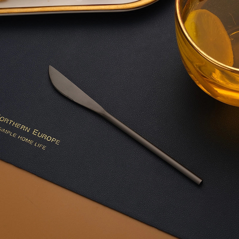 Japanese-style 304 Stainless Steel Long Handle Fruit Fork Coffee Mixing Spoon Small Spoon Dessert Ice Spoon Spoon Stir Stick