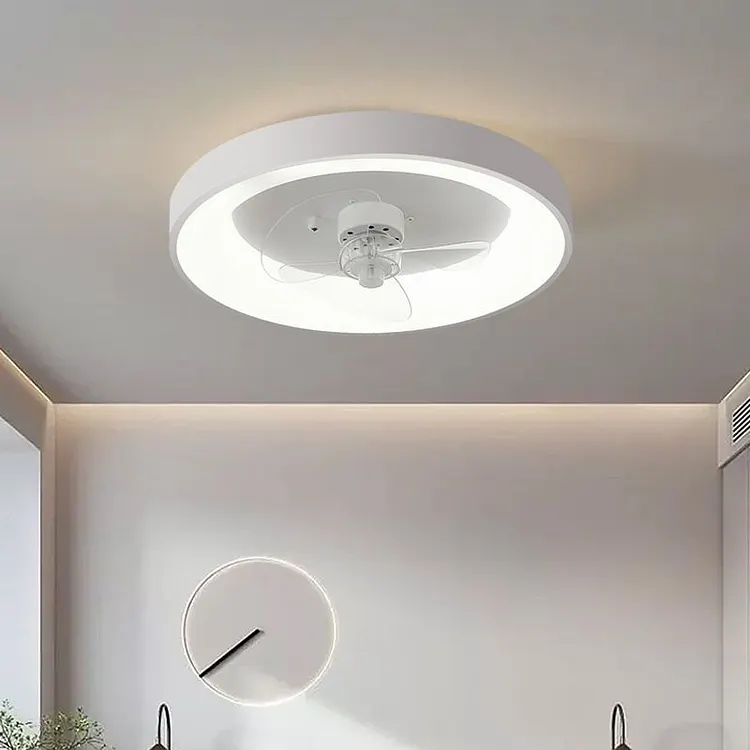 Quinn ceiling fan with lighting white, &empty;50CM