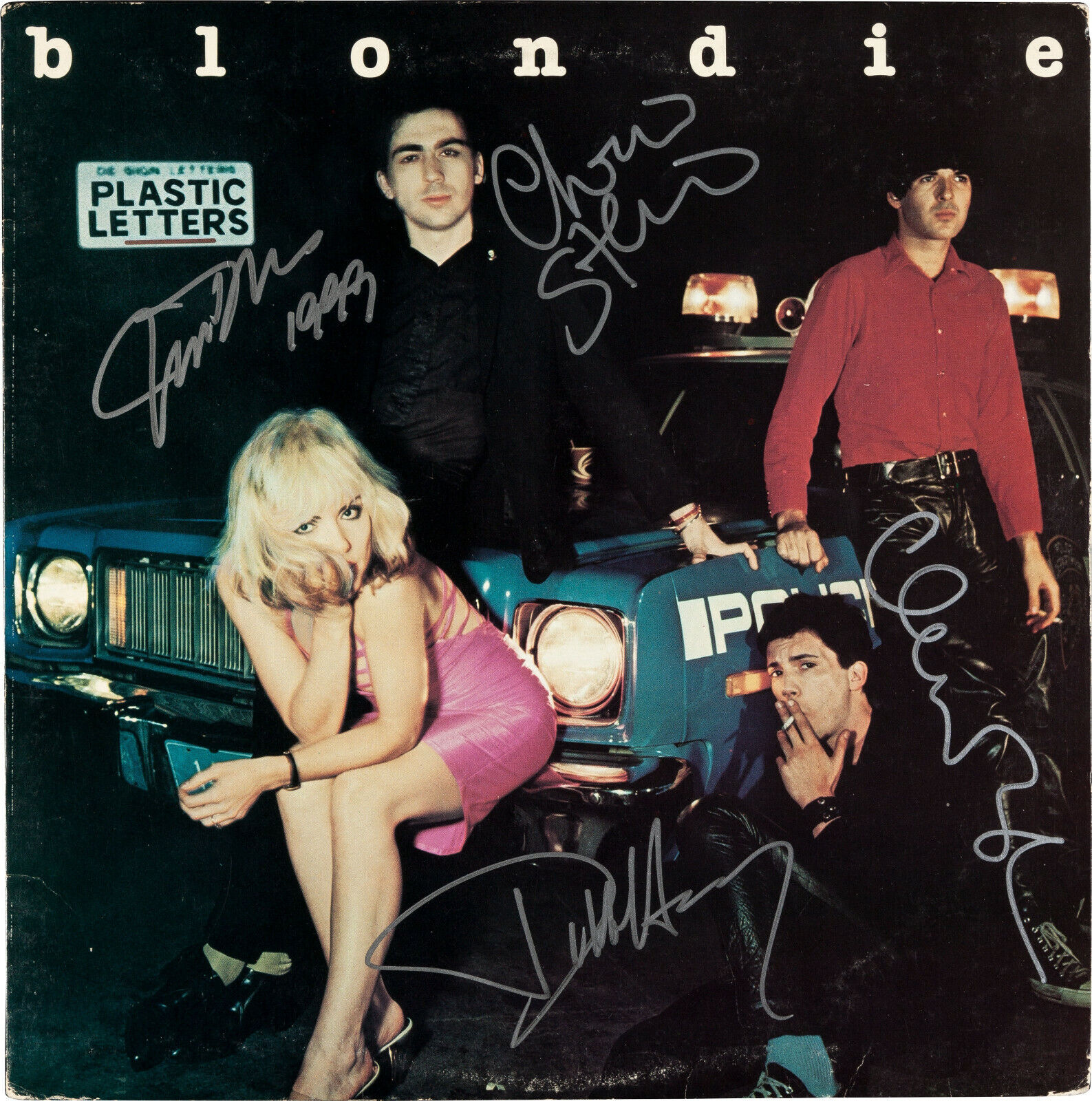 BLONDIE Signed 'Plastic Letters' Photo Poster paintinggraph - Pop / Rock Band - preprint