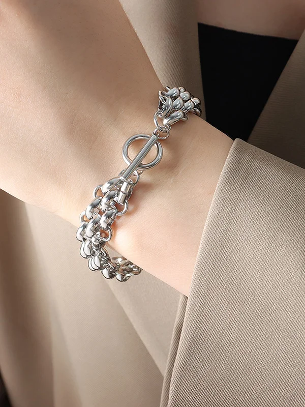 Chains Solid Color Bracelet Accessories