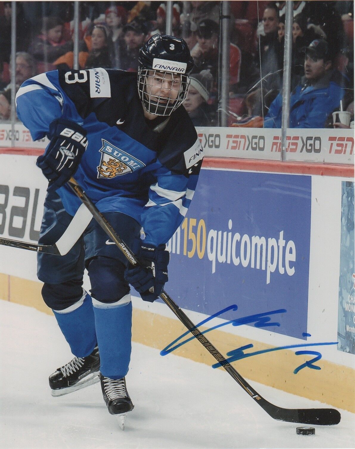 Team Finland Urho Vaakanainen Autographed Signed 8x10 Photo Poster painting COA