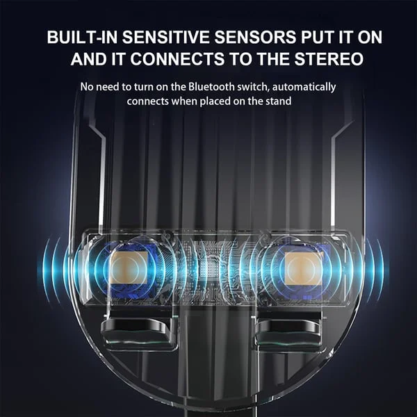 🔥  Upgraded Cell Phone Stand with Induction Speaker